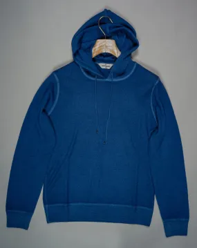 Gran Sasso Vintage Merino Pullover Hoodie / Blue