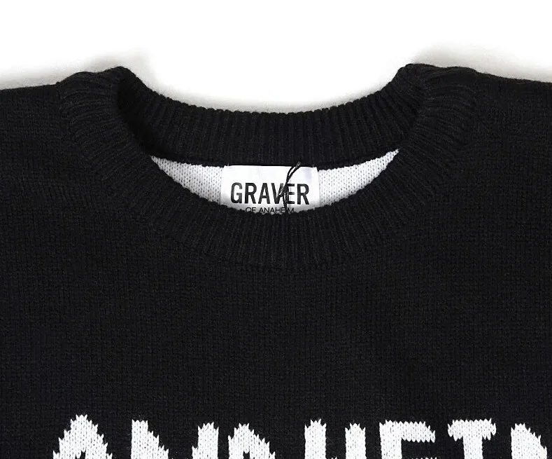 GRAVER  |[GRAVER]★FACE OVERFIT KNIT SWEATER