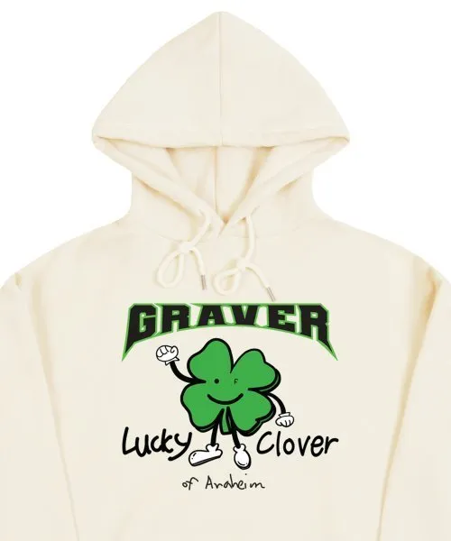 GRAVER  |[GRAVER]★LUCKY CLOVER CENTER HOODIE