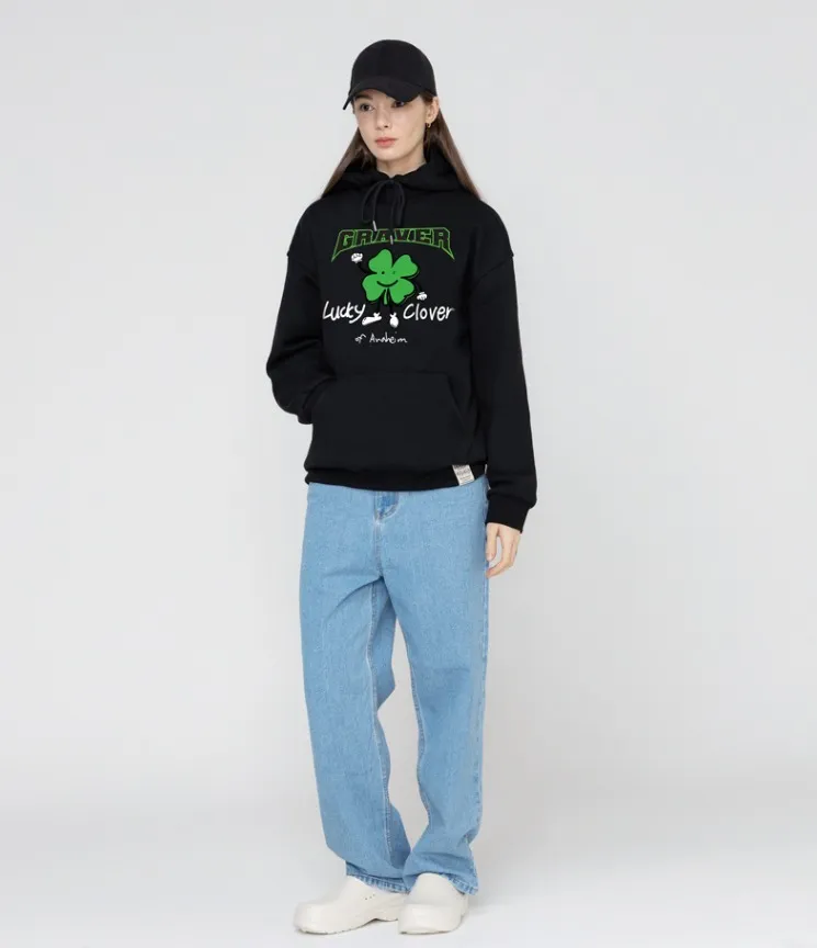 GRAVER  |[GRAVER]★LUCKY CLOVER CENTER HOODIE