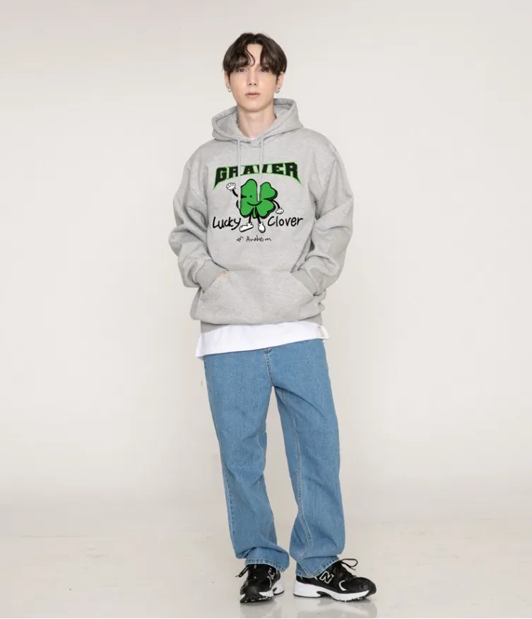 GRAVER  |[GRAVER]★LUCKY CLOVER CENTER HOODIE