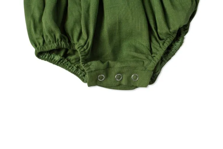 Green Pocket Romper