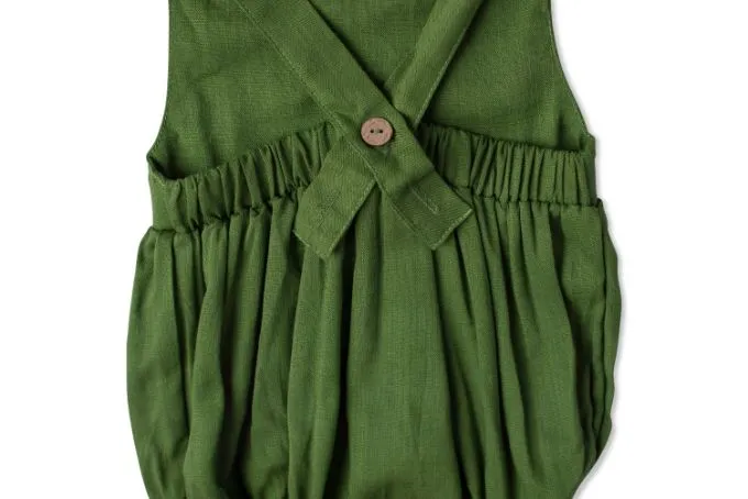 Green Pocket Romper