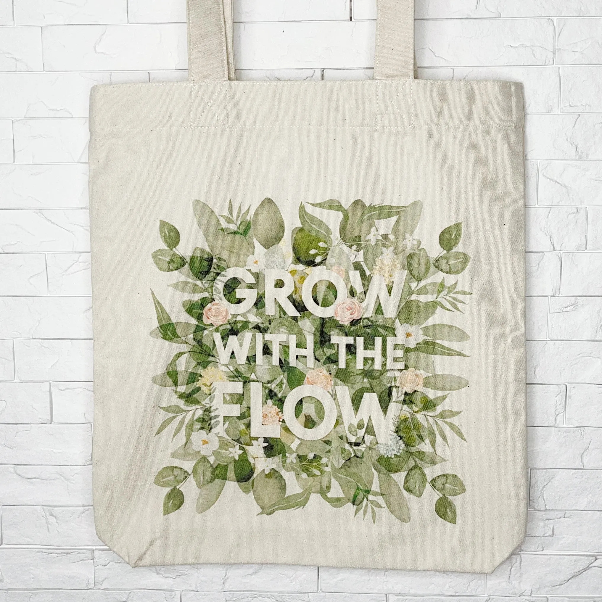 Grow With The Flow Botanical Tote Bag