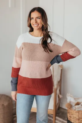 Happier Than Ever Colorblock Sweater - 2 Colors