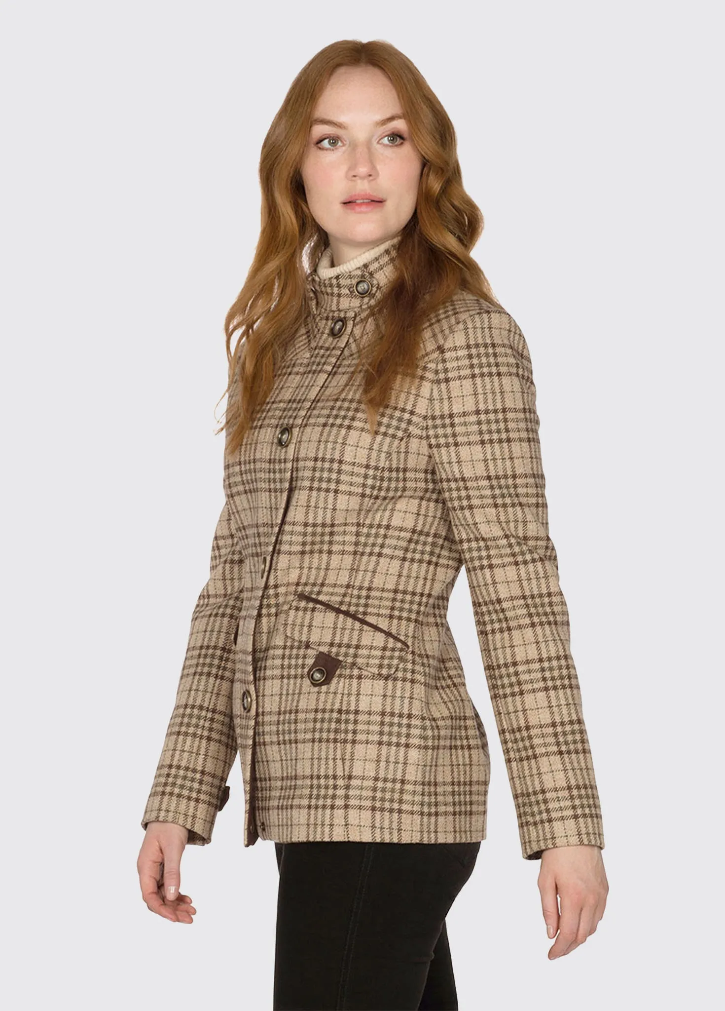 Heatherbell Tweed Jacket - Pebble