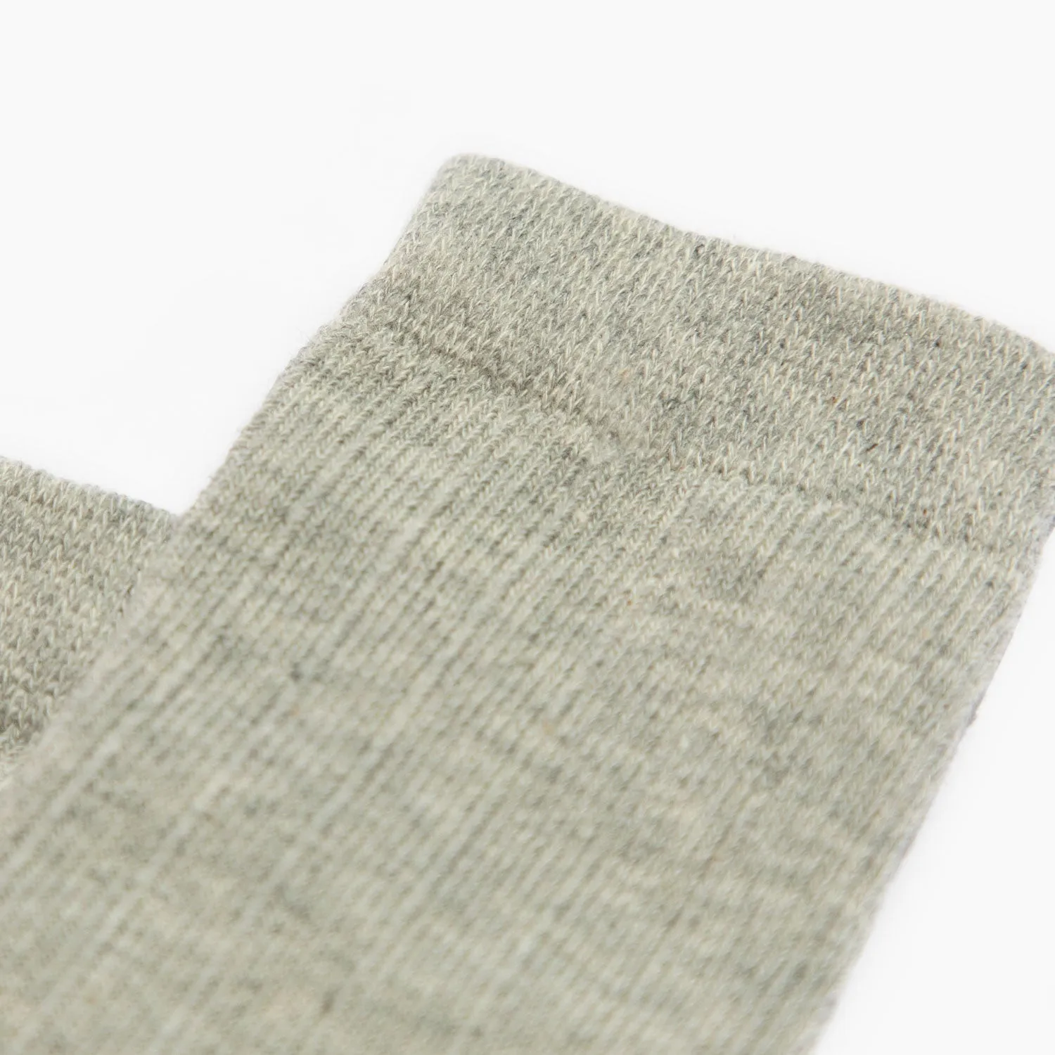 Heathered Gray Ribbed Tube Sock