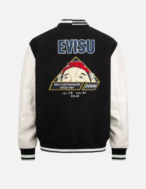 “Hide-and-Seek” Godhead Appliqué Baseball Jacket