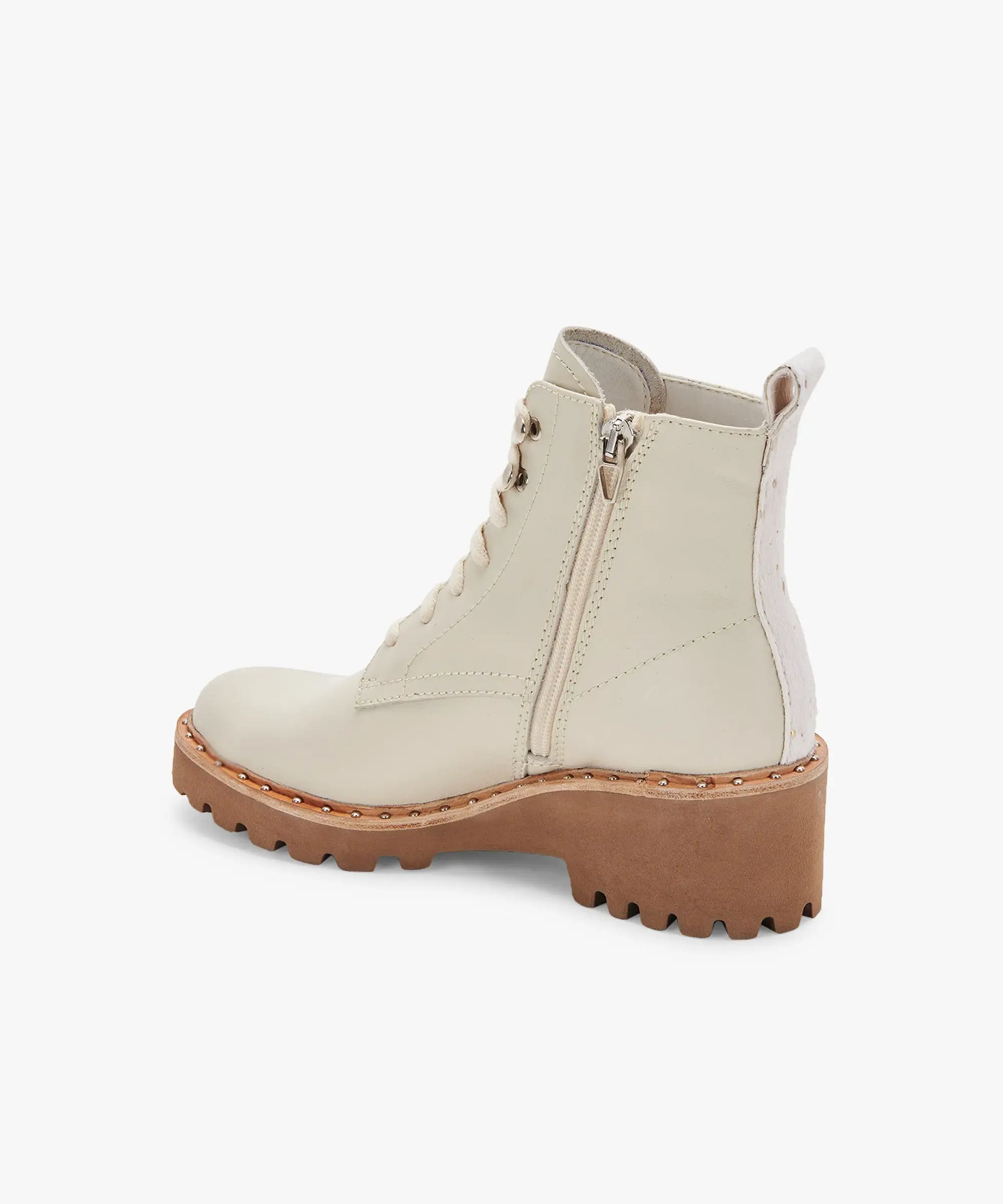 HINTO BOOTS IVORY LEATHER - re:vita