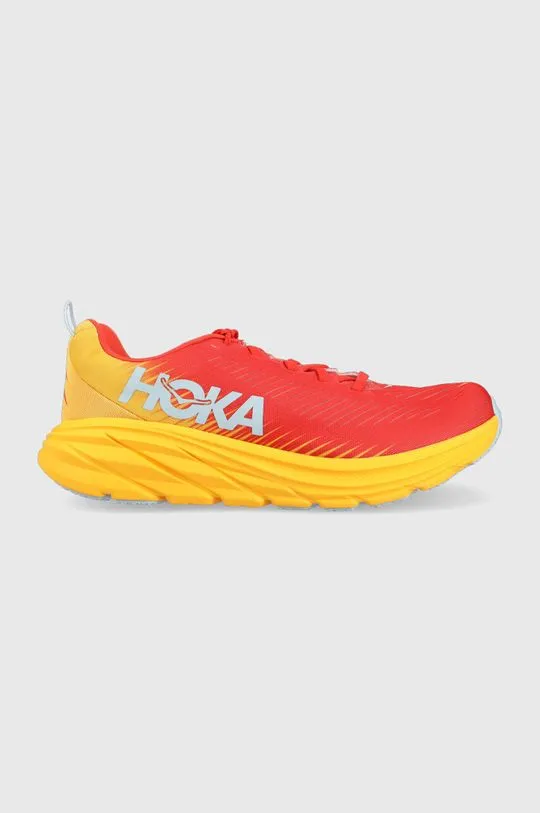 Hoka One One shoes RINCON 3 red color