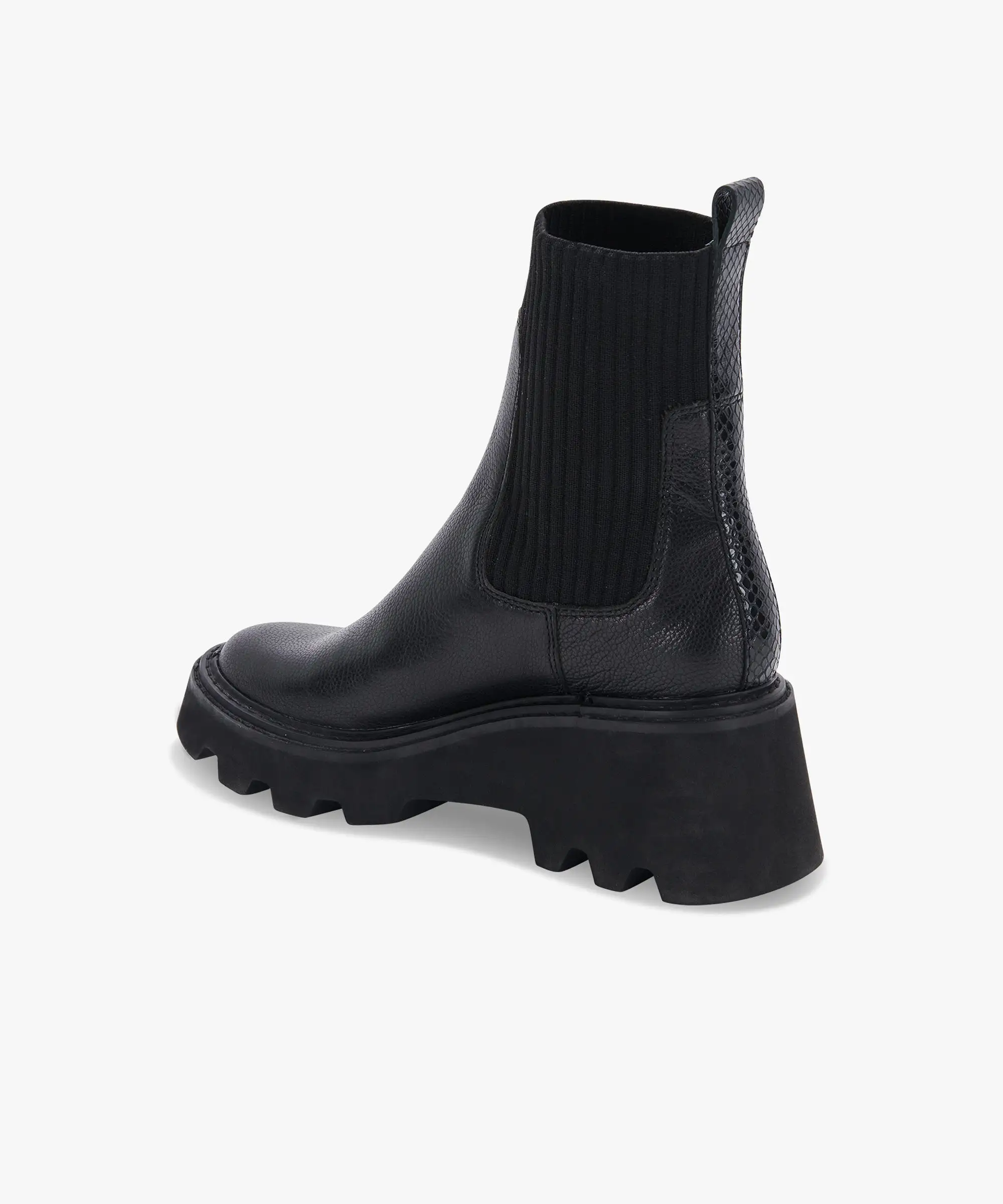 HOVEN BOOTS BLACK LEATHER re:vita