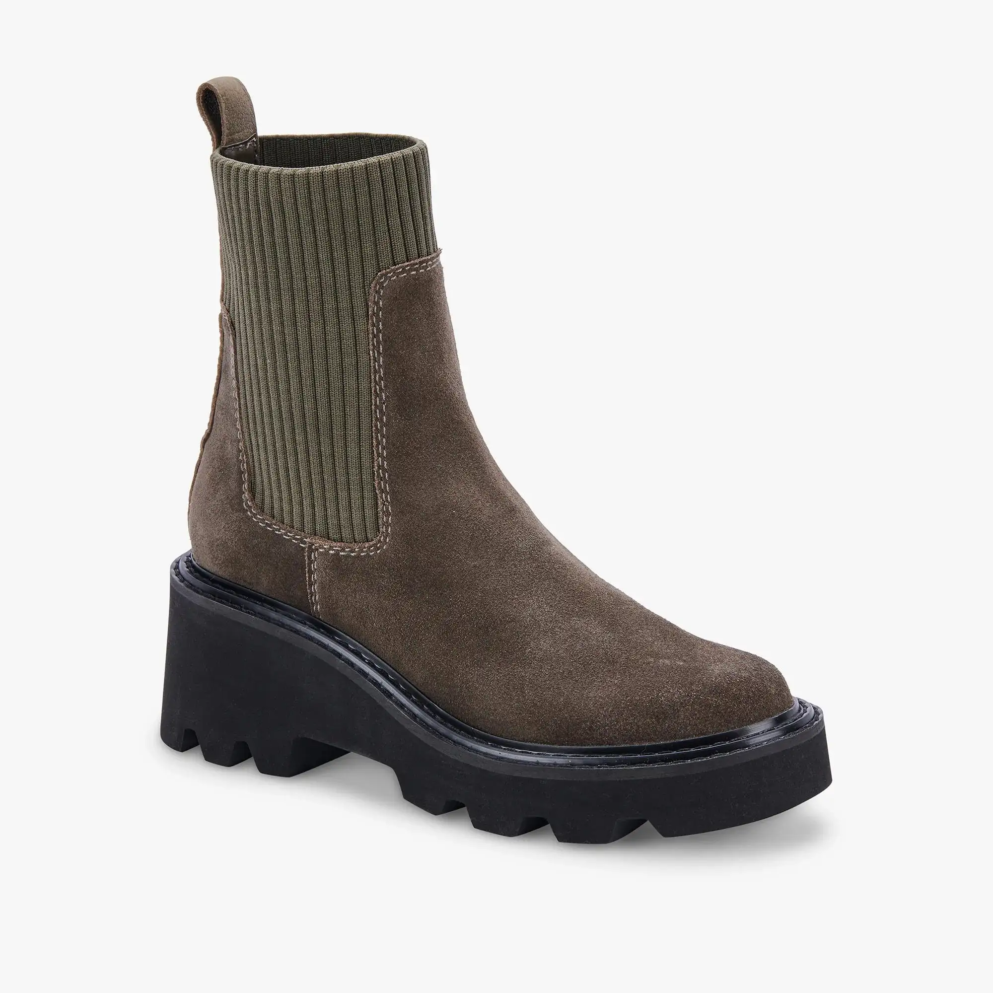 HOVEN H2O BOOTS OLIVE SUEDE - re:vita