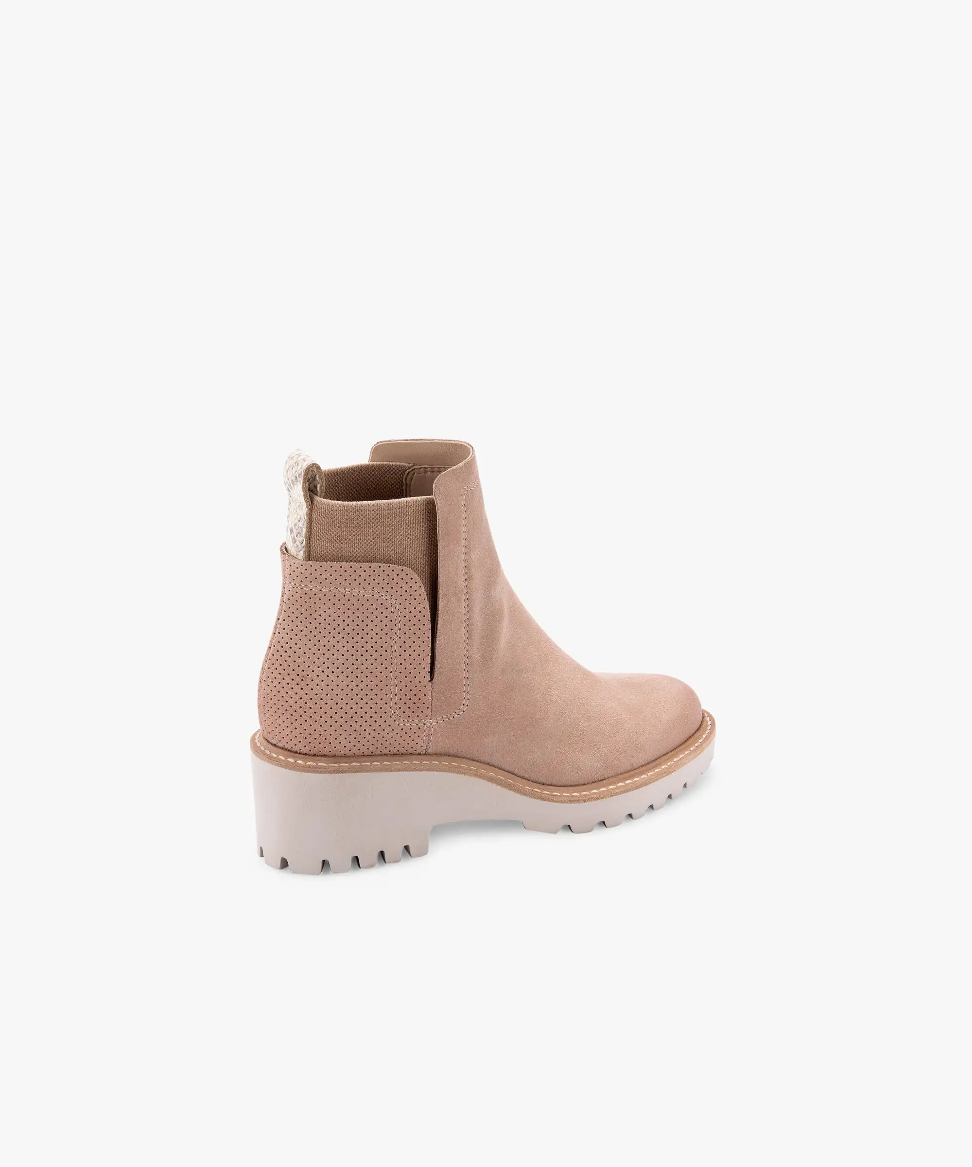 HUEY BOOTIES BLUSH SUEDE - re:vita