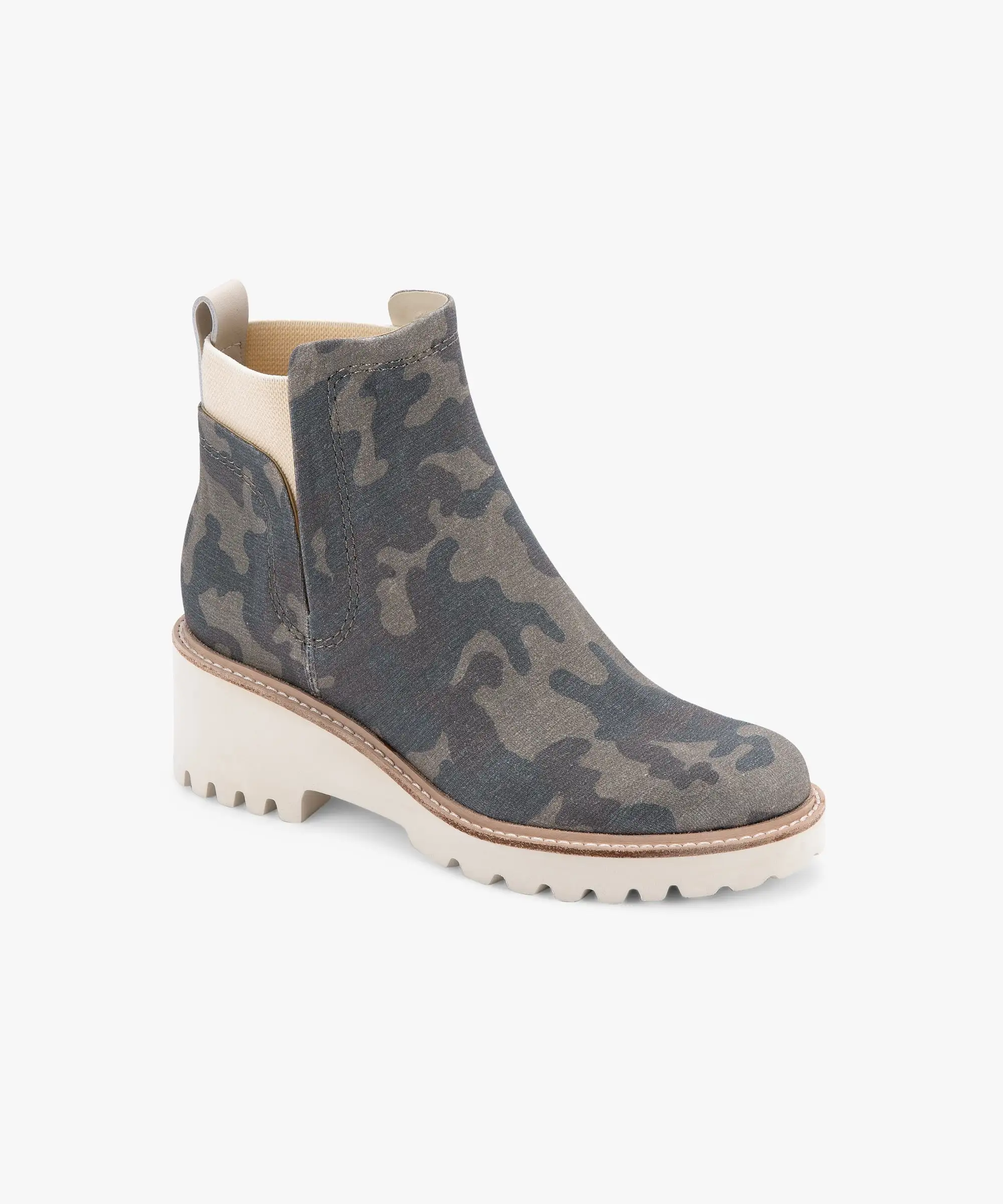 HUEY BOOTIES CAMO CANVAS - re:vita