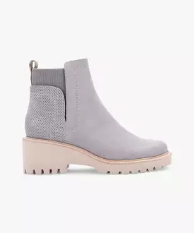 HUEY BOOTIES IN GREY SUEDE - re:vita