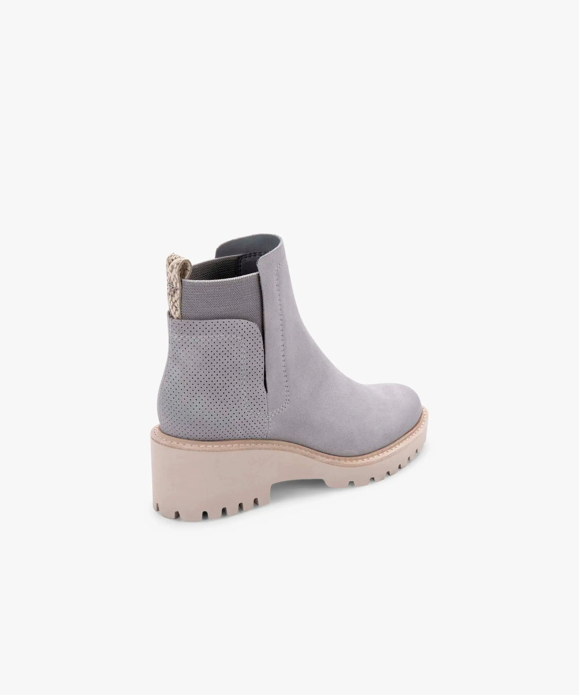 HUEY BOOTIES IN GREY SUEDE - re:vita