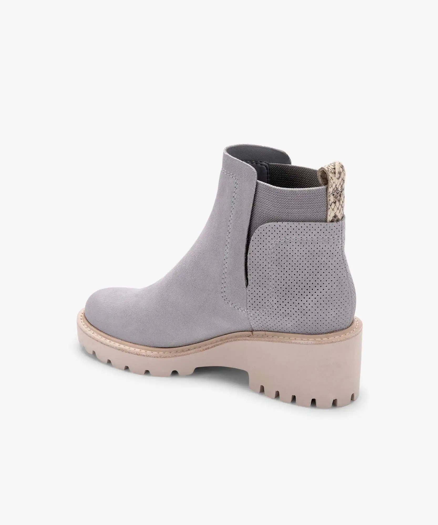 HUEY BOOTIES IN GREY SUEDE - re:vita