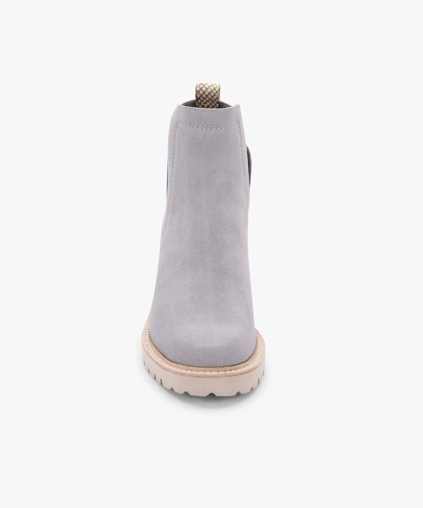 HUEY BOOTIES IN GREY SUEDE - re:vita