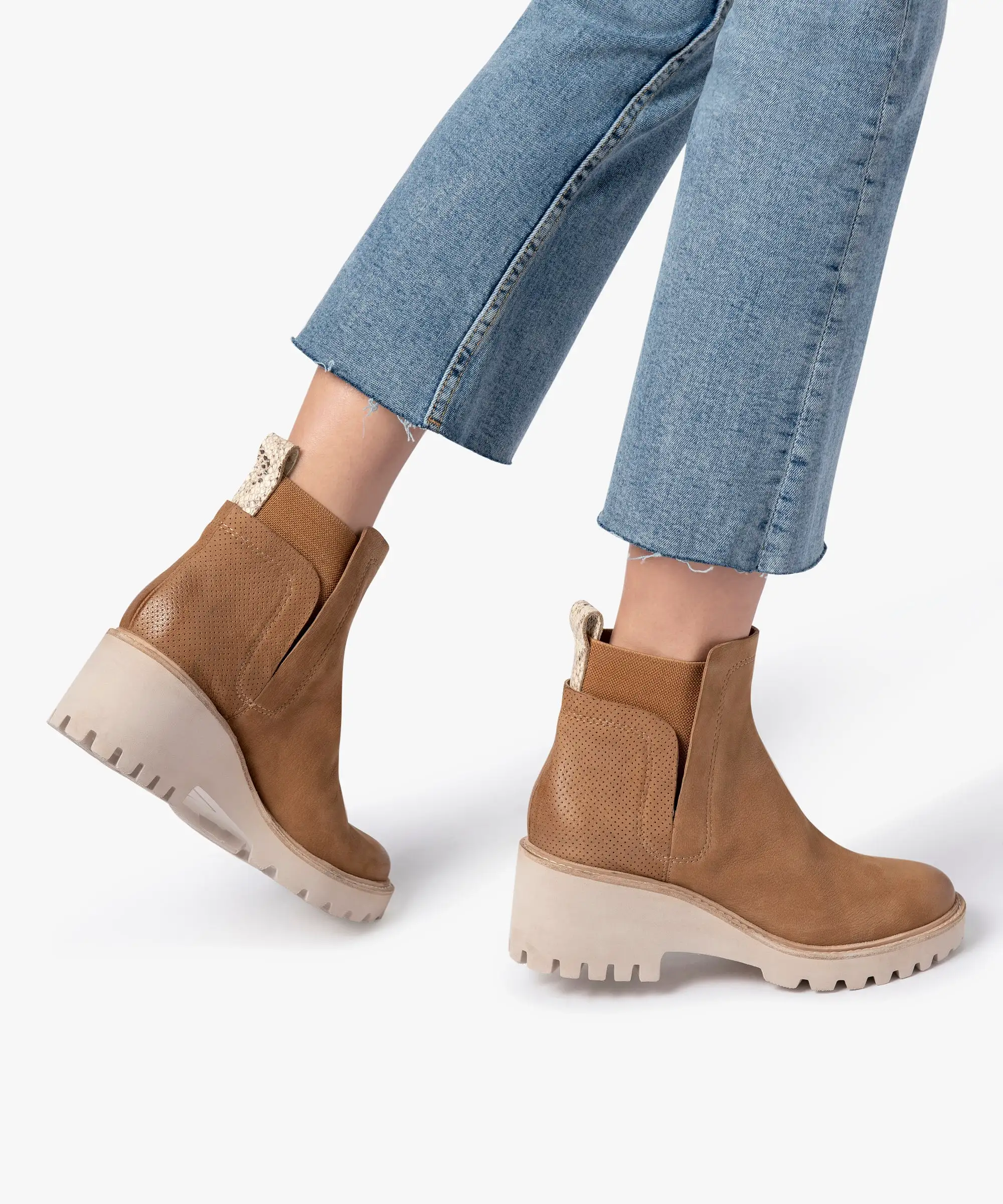 HUEY BOOTIES WHISKEY NUBUCK - re:vita