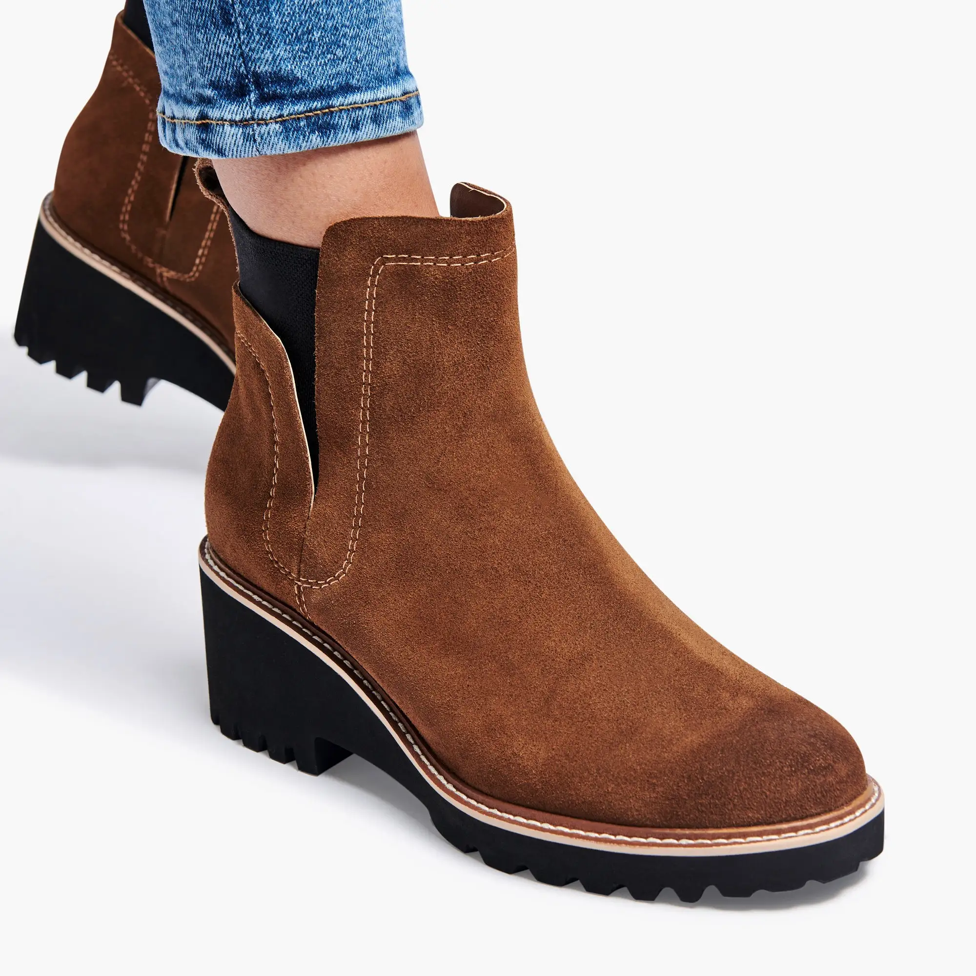 HUEY H2O BOOTS IN DK BROWN SUEDE - re:vita