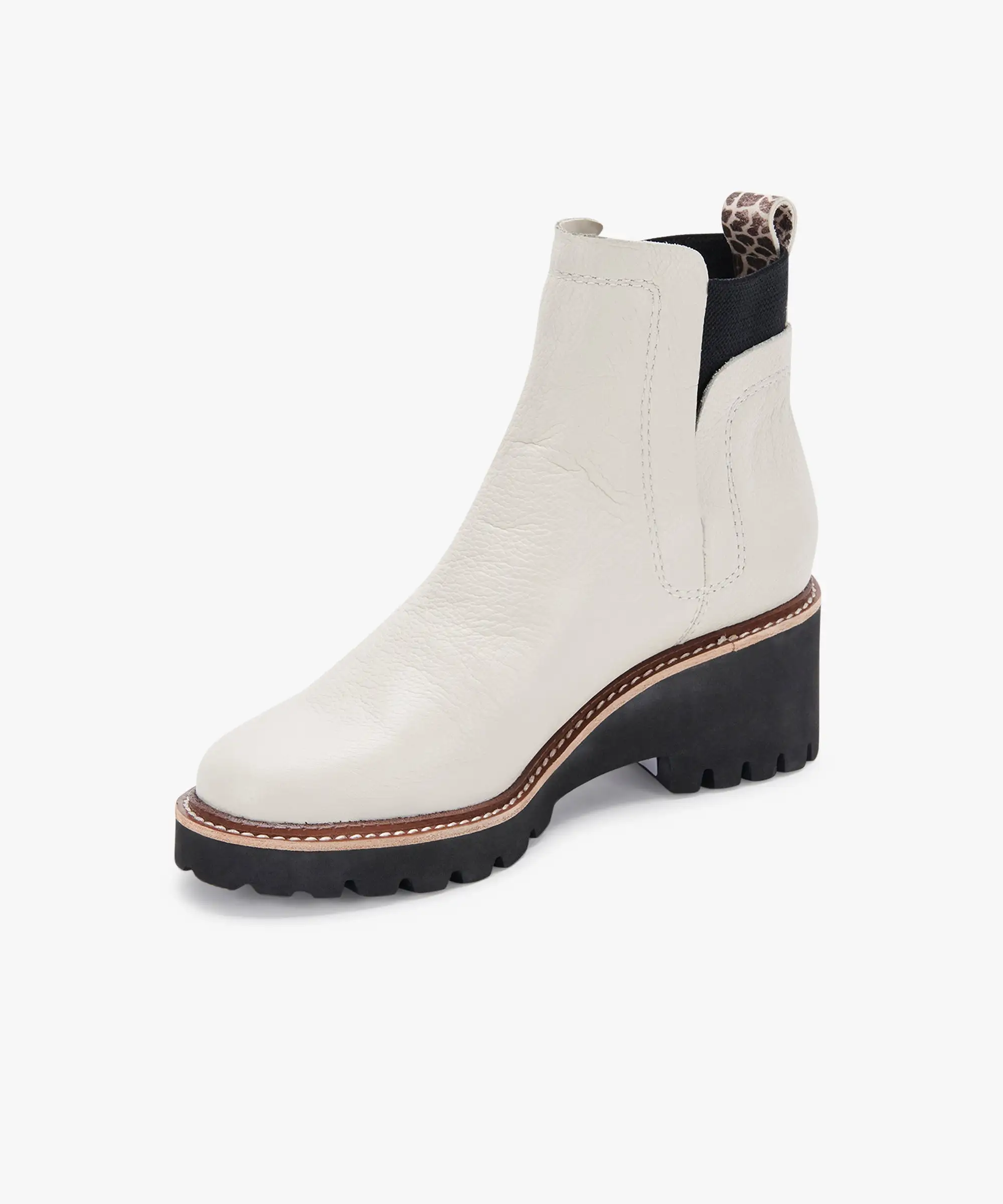 HUEY H2O BOOTS IVORY LEATHER - re:vita