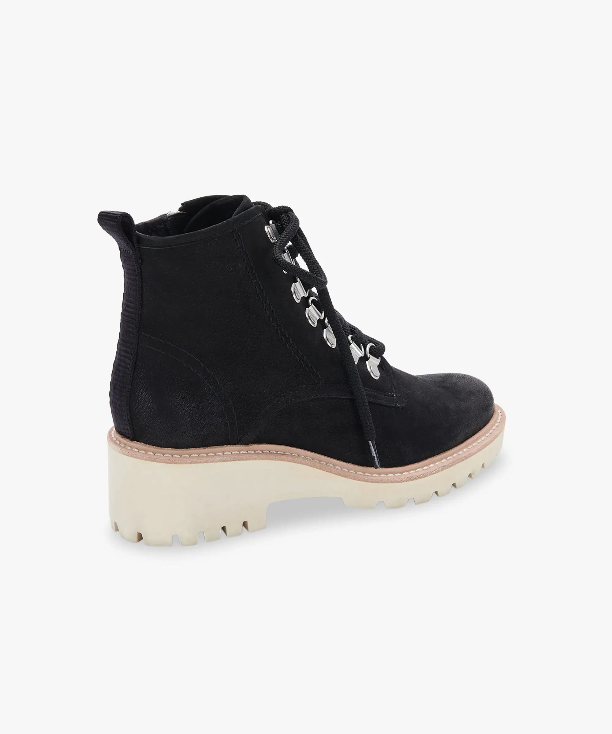 HUEY HIKER BOOTS BLACK NUBUCK - re:vita