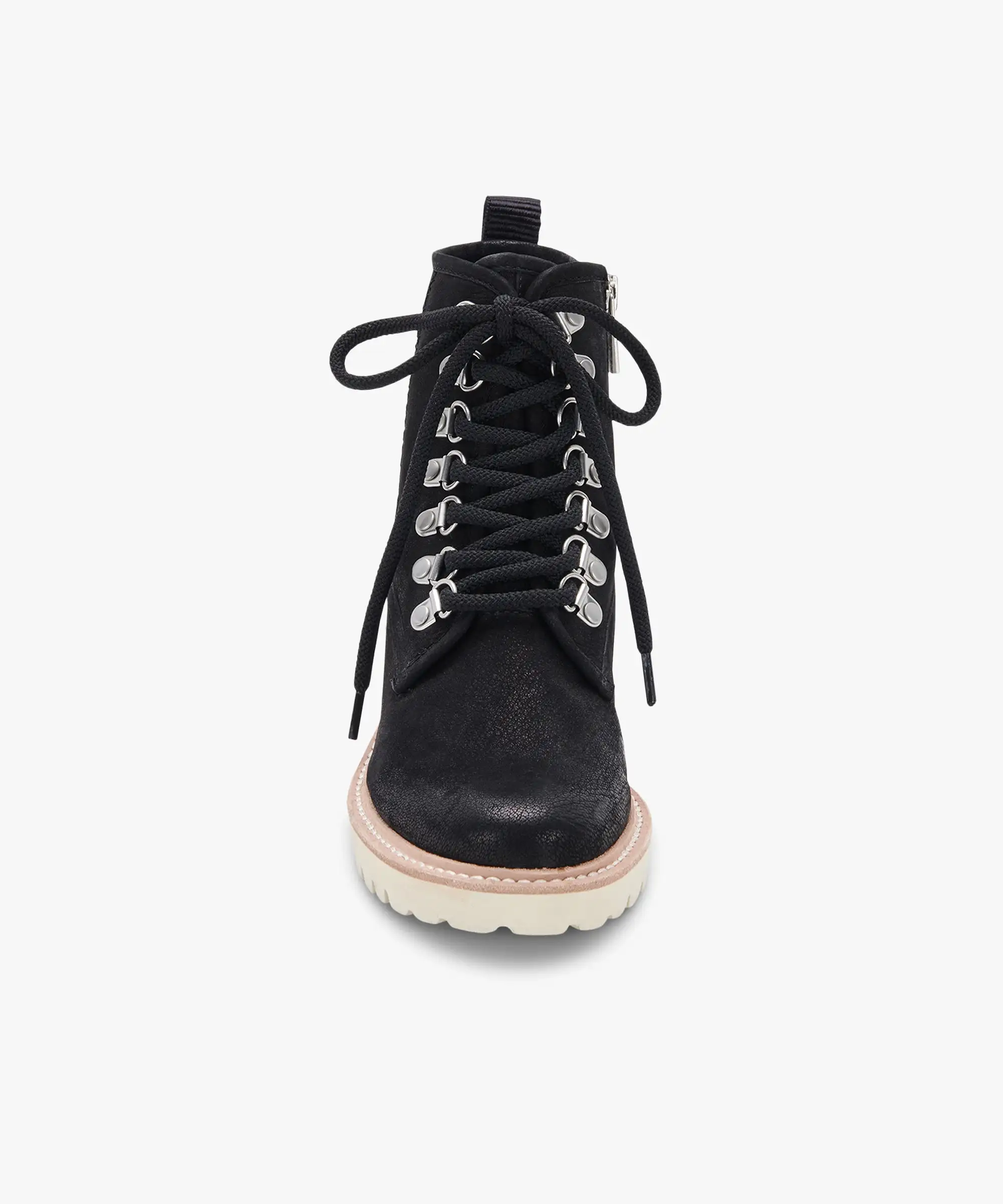 HUEY HIKER BOOTS BLACK NUBUCK - re:vita