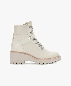 HUNTER BOOTIES IVORY CANVAS re:vita