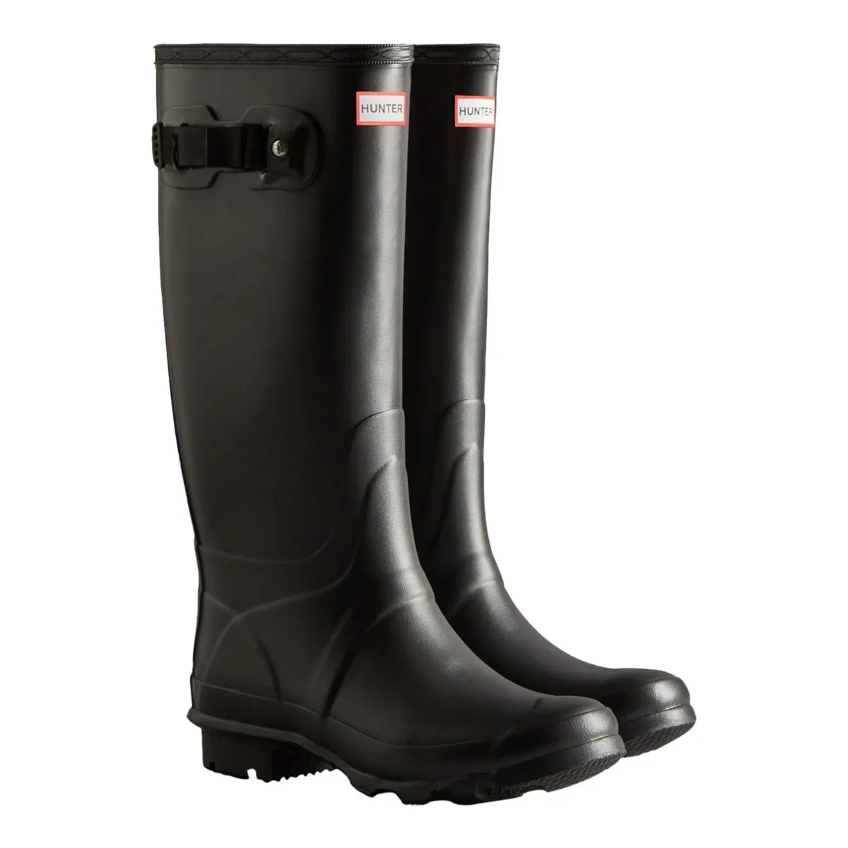 Hunter Huntress Wide Leg Wellington Boots Black