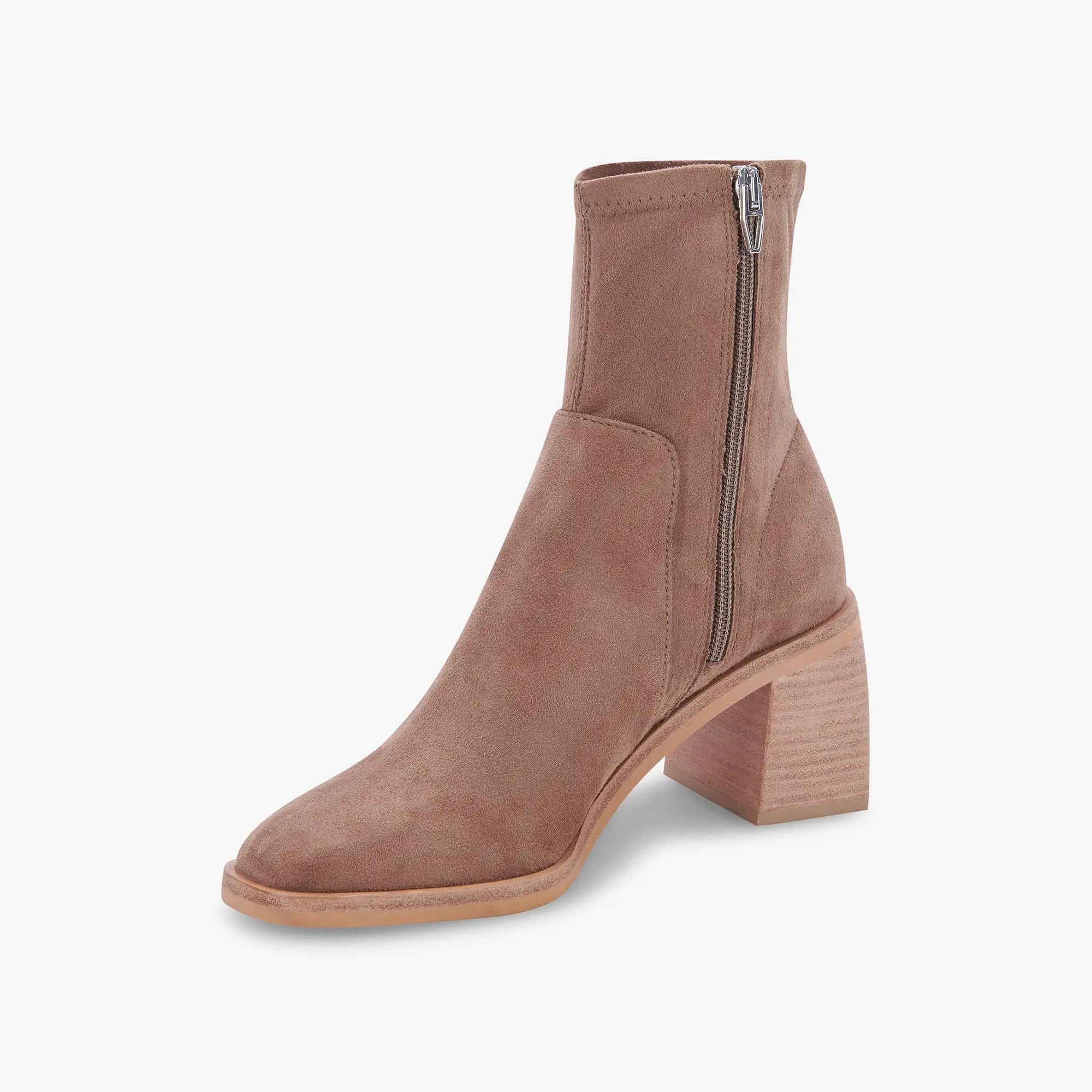 INDIGA BOOTIES IN TRUFFLE STELLA SUEDE - re:vita