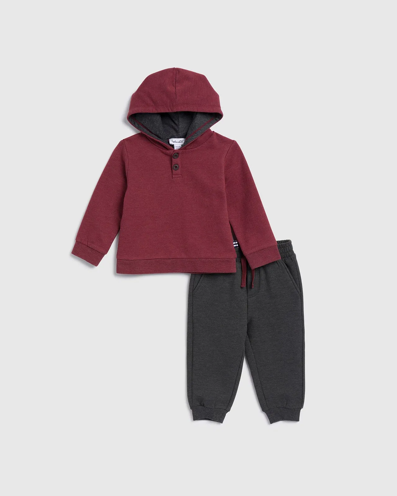 Infant Boy Two Tone Hoodie Set