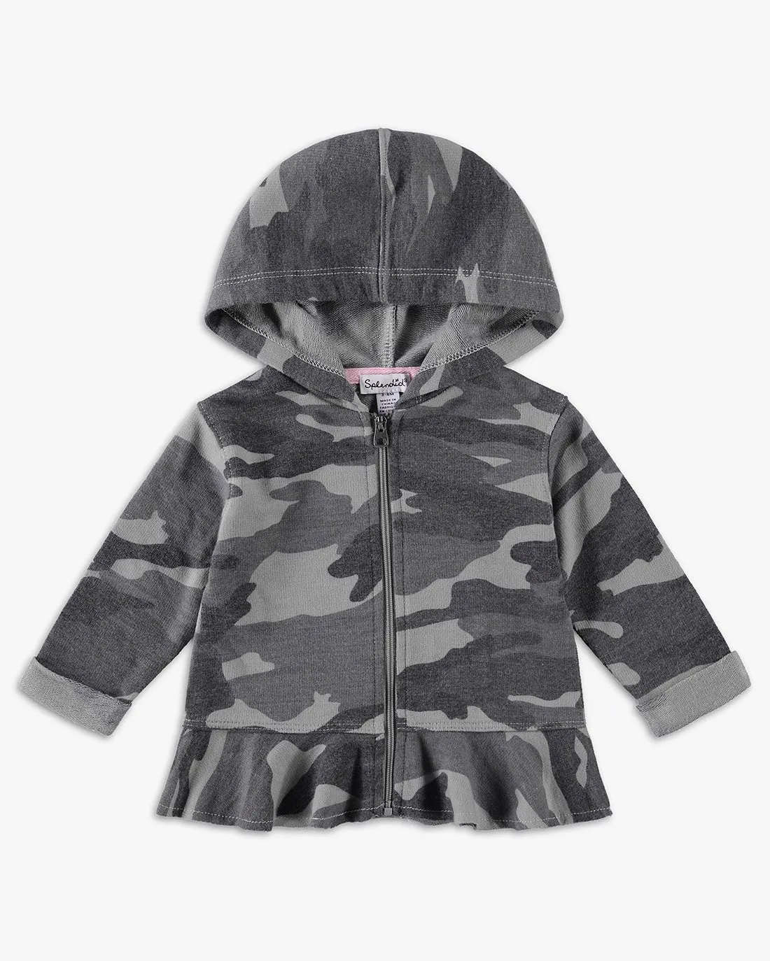 Infant Girls Hoodie in Camo