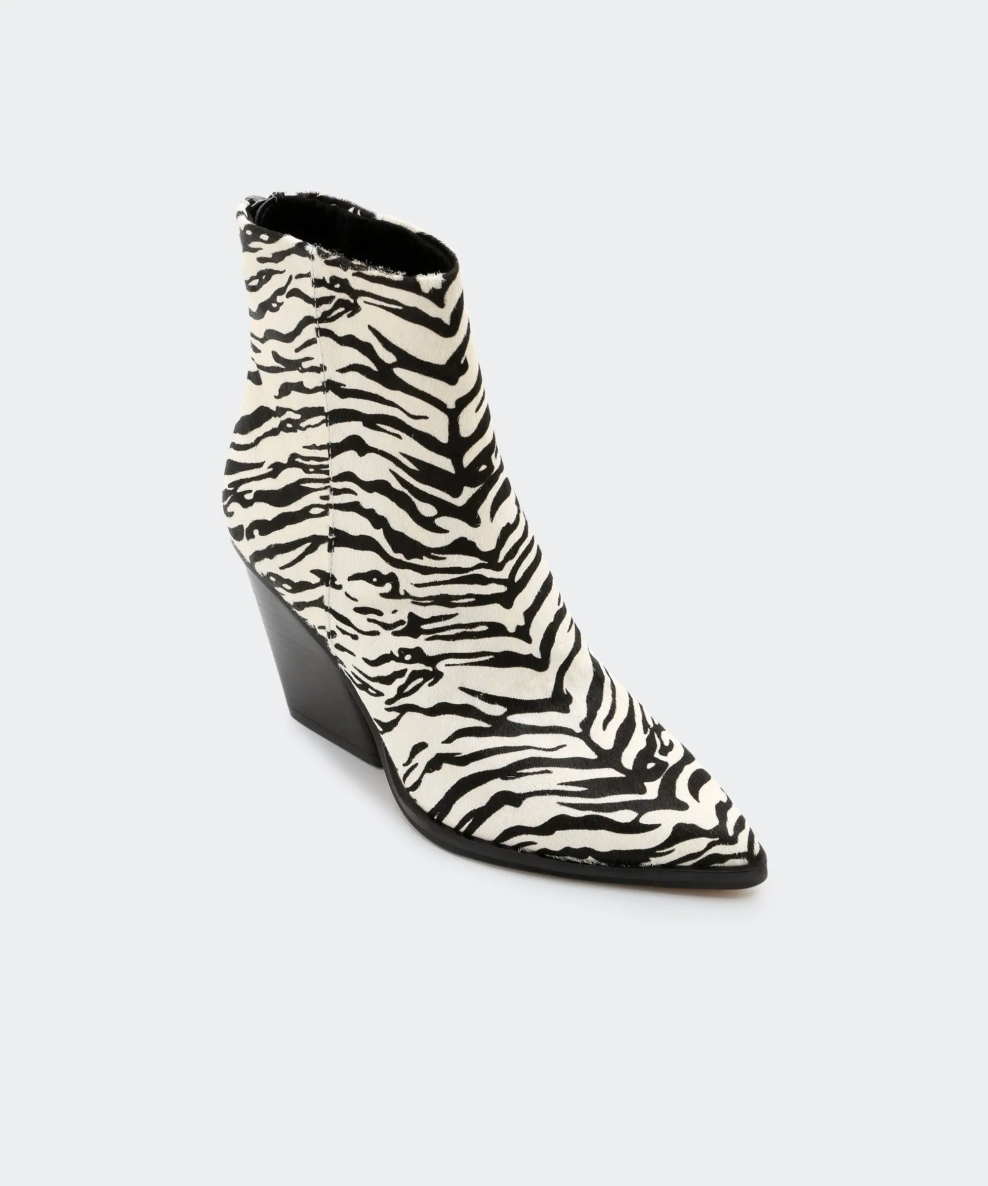 ISSA BOOTIES IN ZEBRA - re:vita