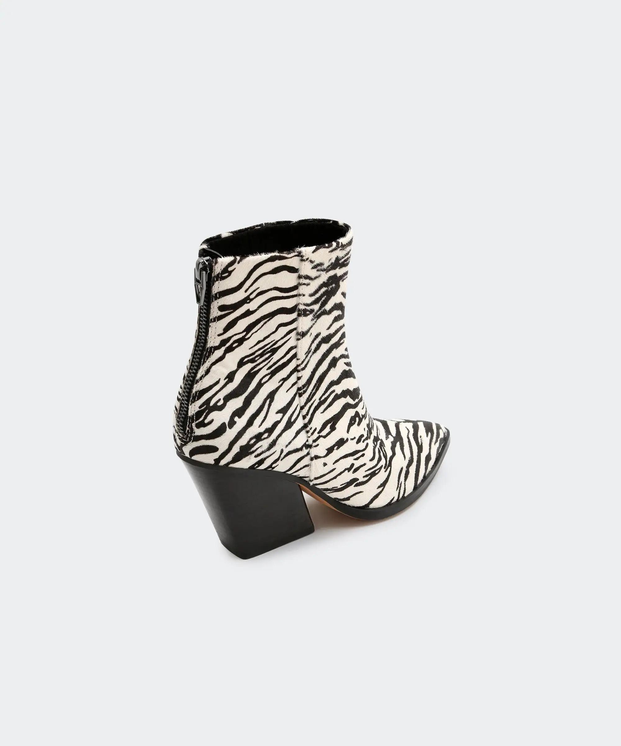 ISSA BOOTIES IN ZEBRA - re:vita