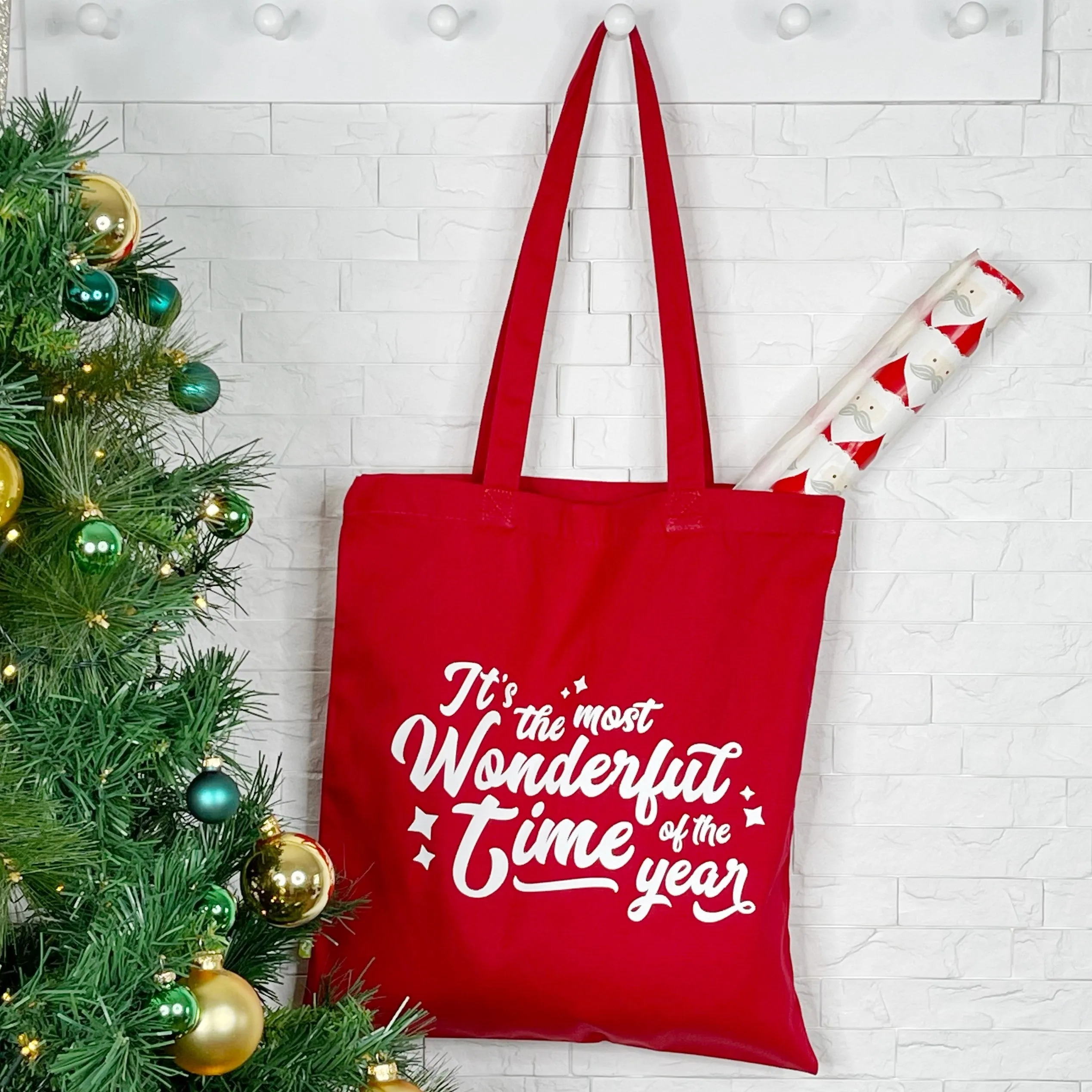 Its A Wonderful Time Of Year Christmas Tote Bag