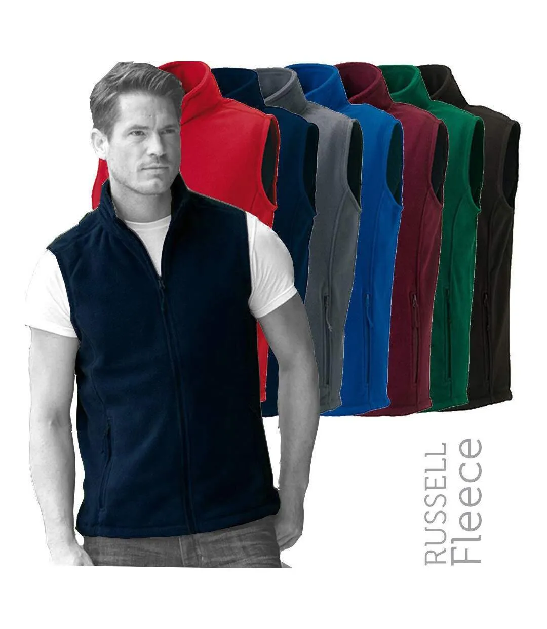 Jerzees Colour Fleece Gilet Jacket / Bodywarmer (French Navy) - UTBC576