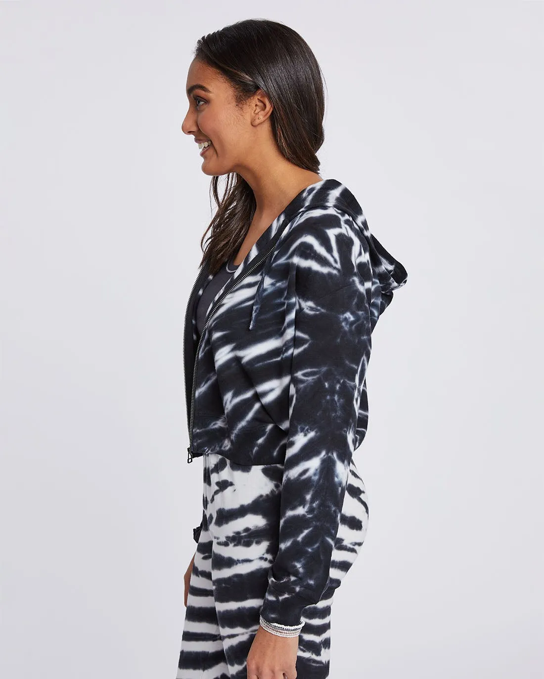 Joey Zebra Tie Dye Hoodie