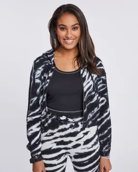 Joey Zebra Tie Dye Hoodie