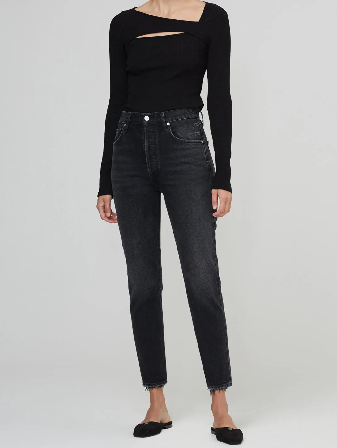 Jolene High Rise Slim Jean - Stormy