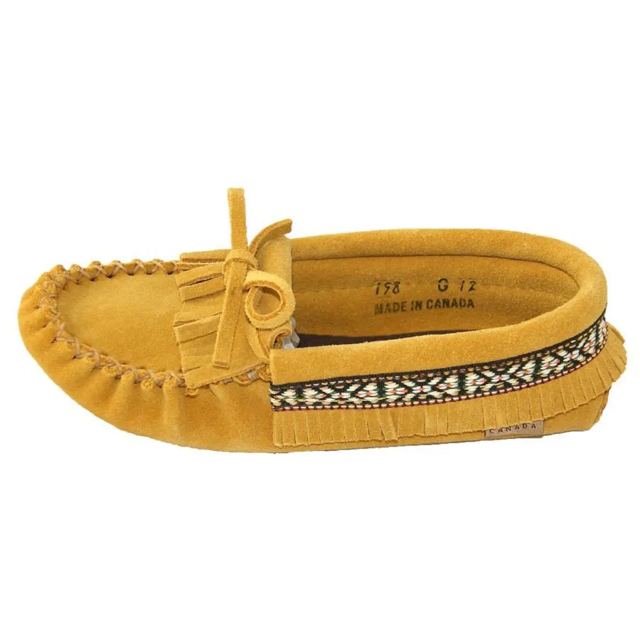 Junior FINAL CLEARANCE Fringed Soft Sole Suede Moccasins (12 Only)