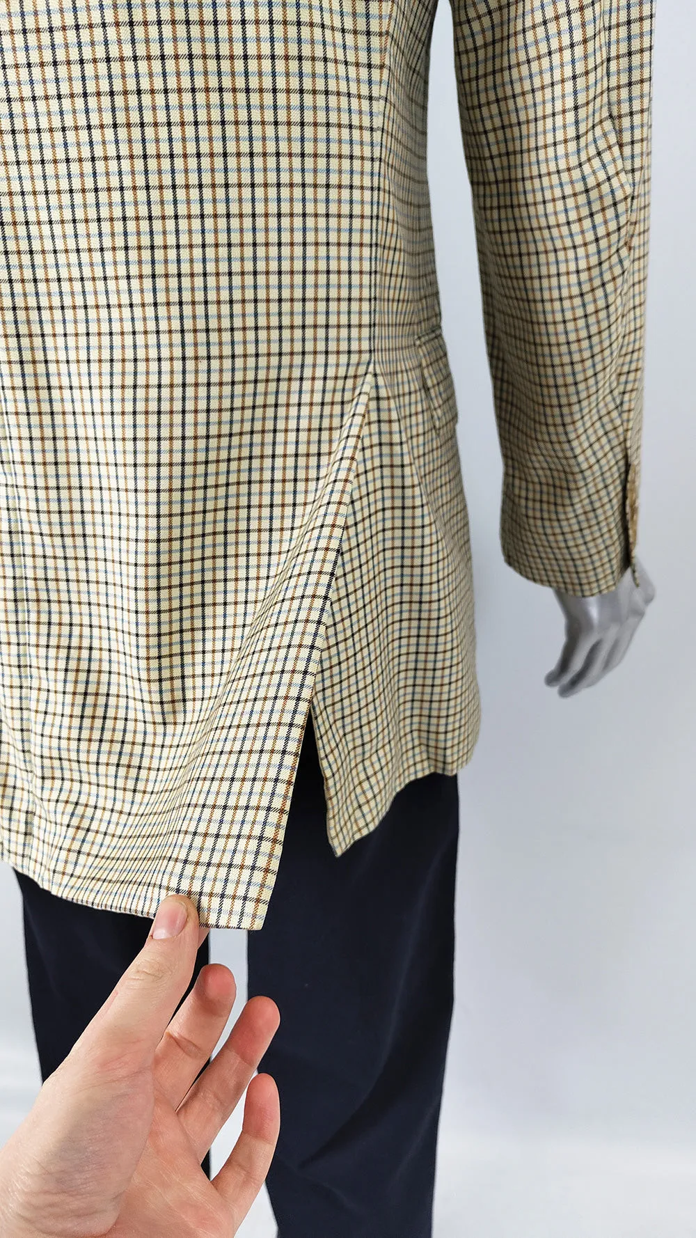 Karl Lagerfeld Vintage Mens Virgin Wool & Silk Blazer