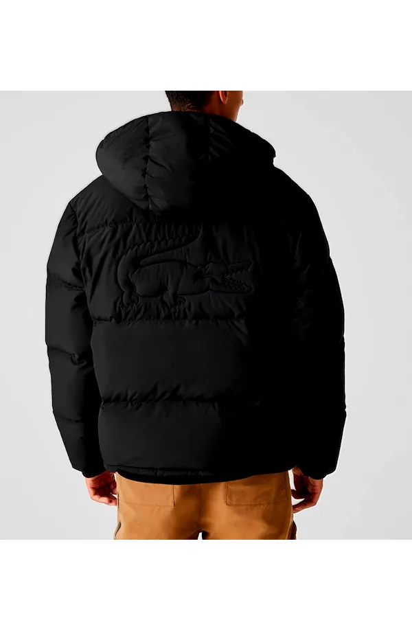 Lacoste Quilted Winter Jacket Black