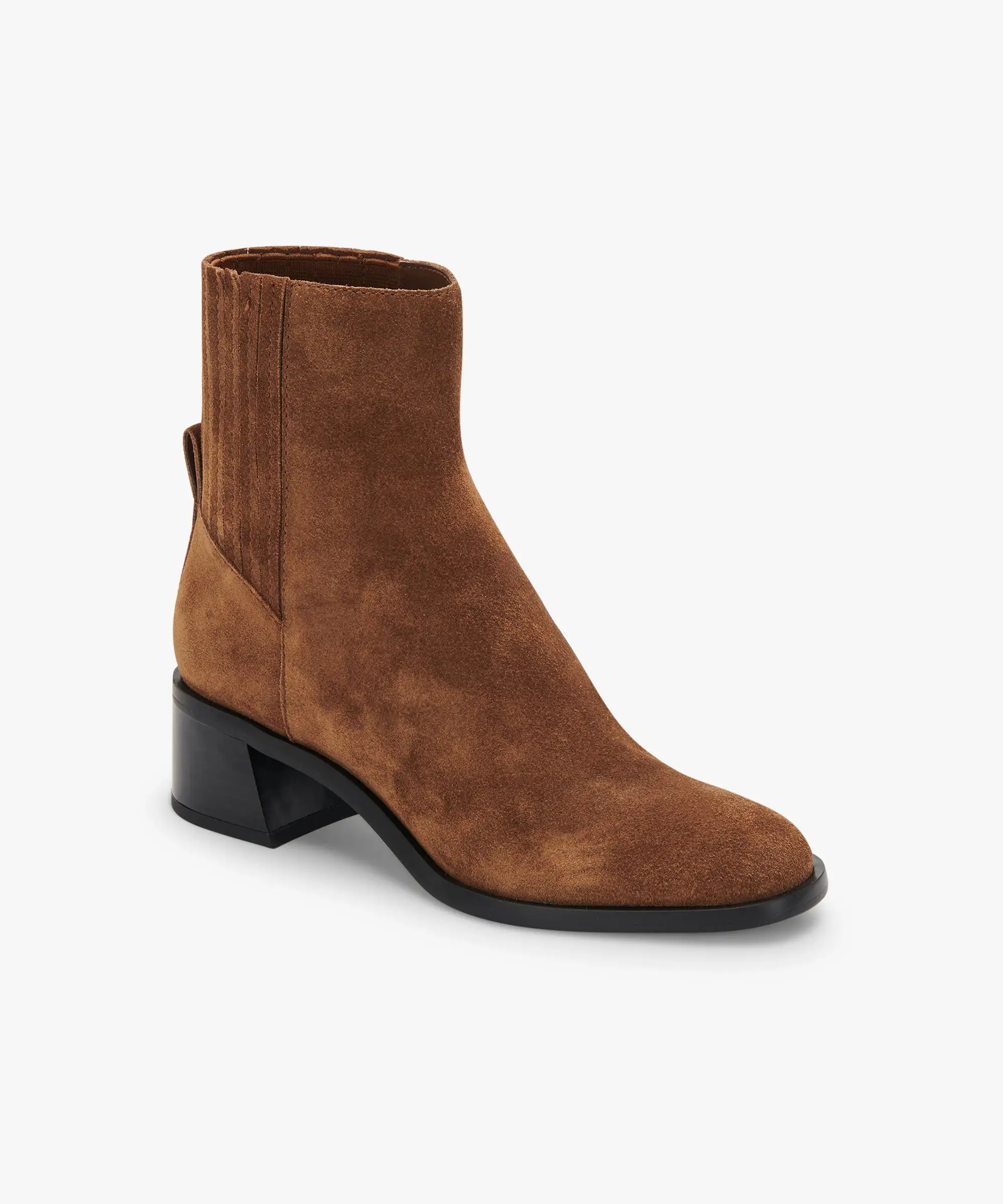 LAYTON BOOTIES DK BROWN SUEDE re:vita