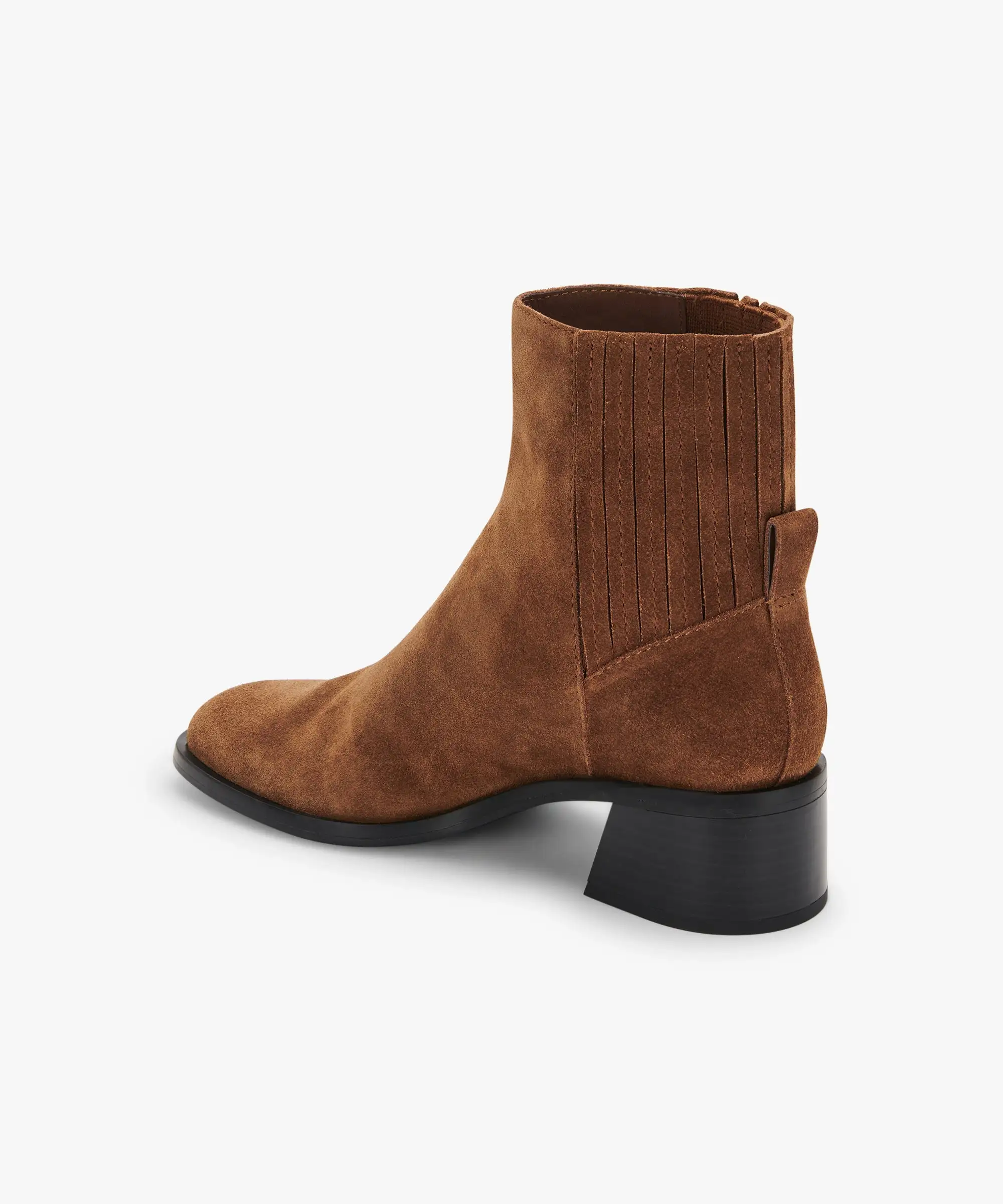 LAYTON BOOTIES DK BROWN SUEDE re:vita