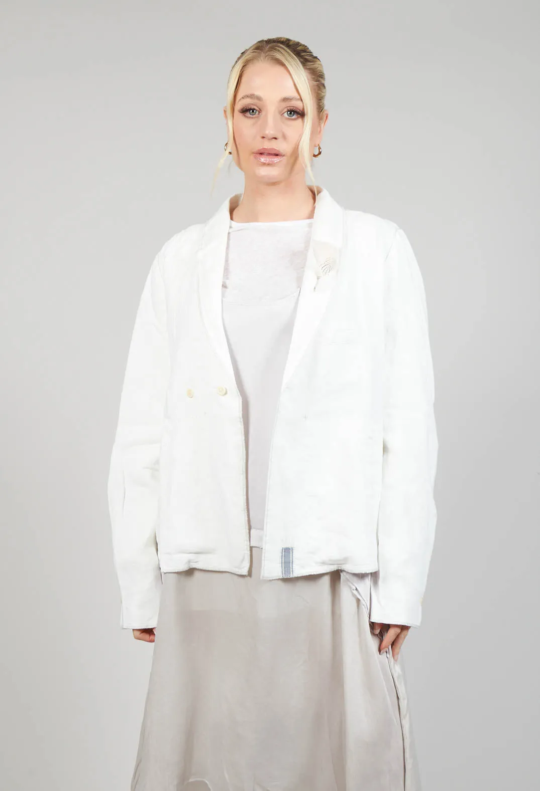 Linen Jacket in Original Cream