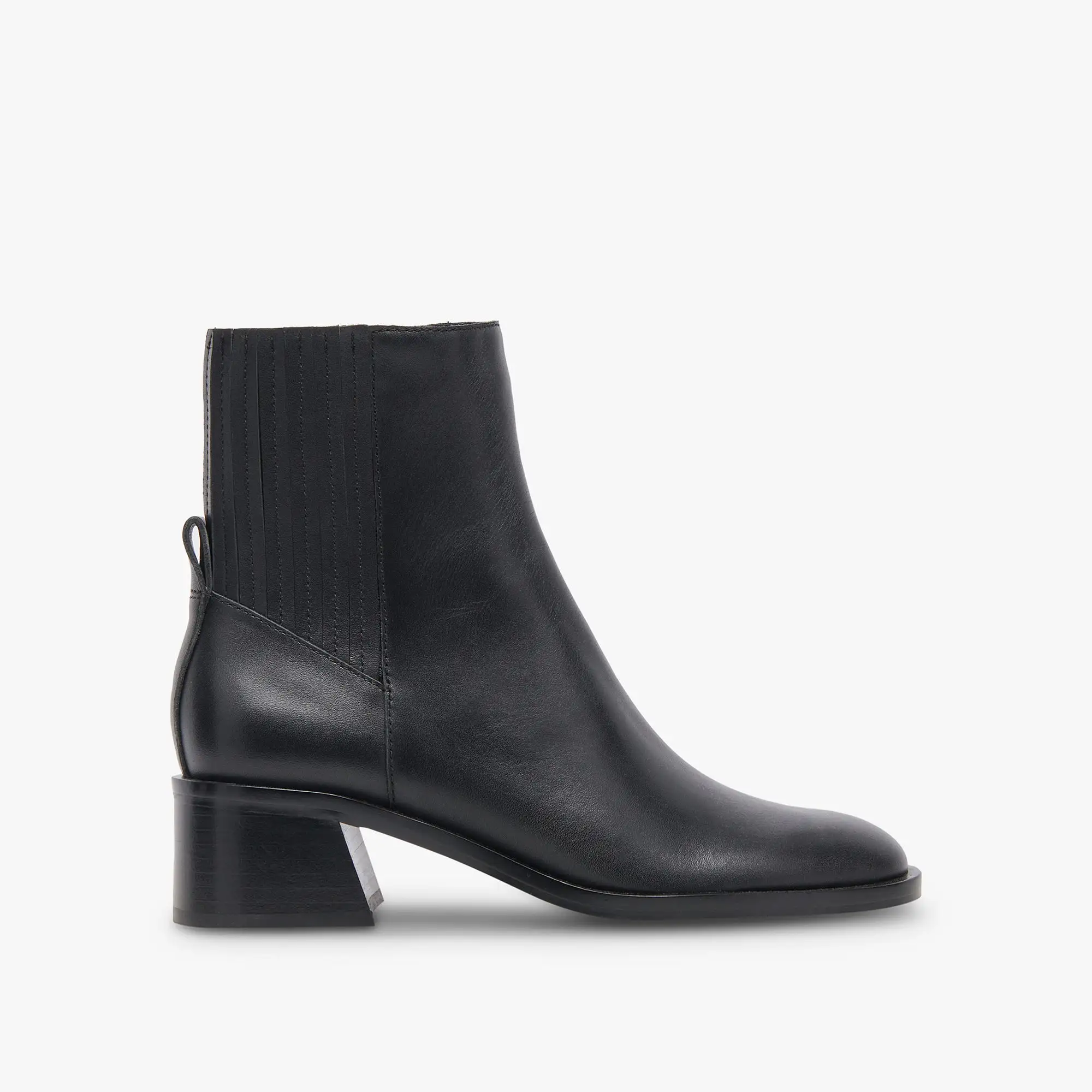 LINNY H2O WIDE BOOTS BLACK LEATHER - re:vita