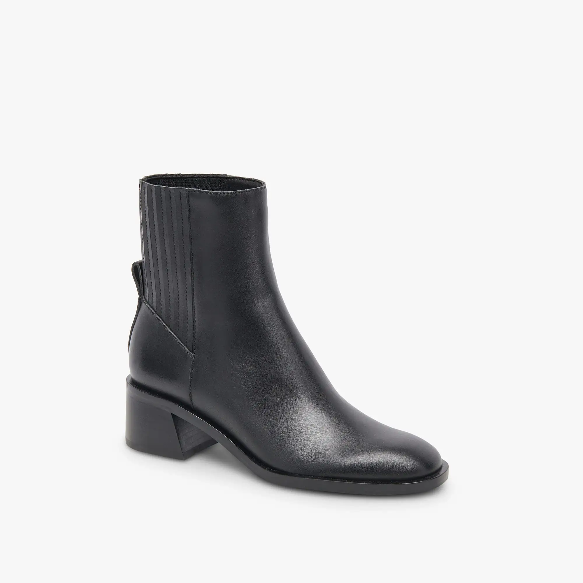 LINNY H2O WIDE BOOTS BLACK LEATHER - re:vita