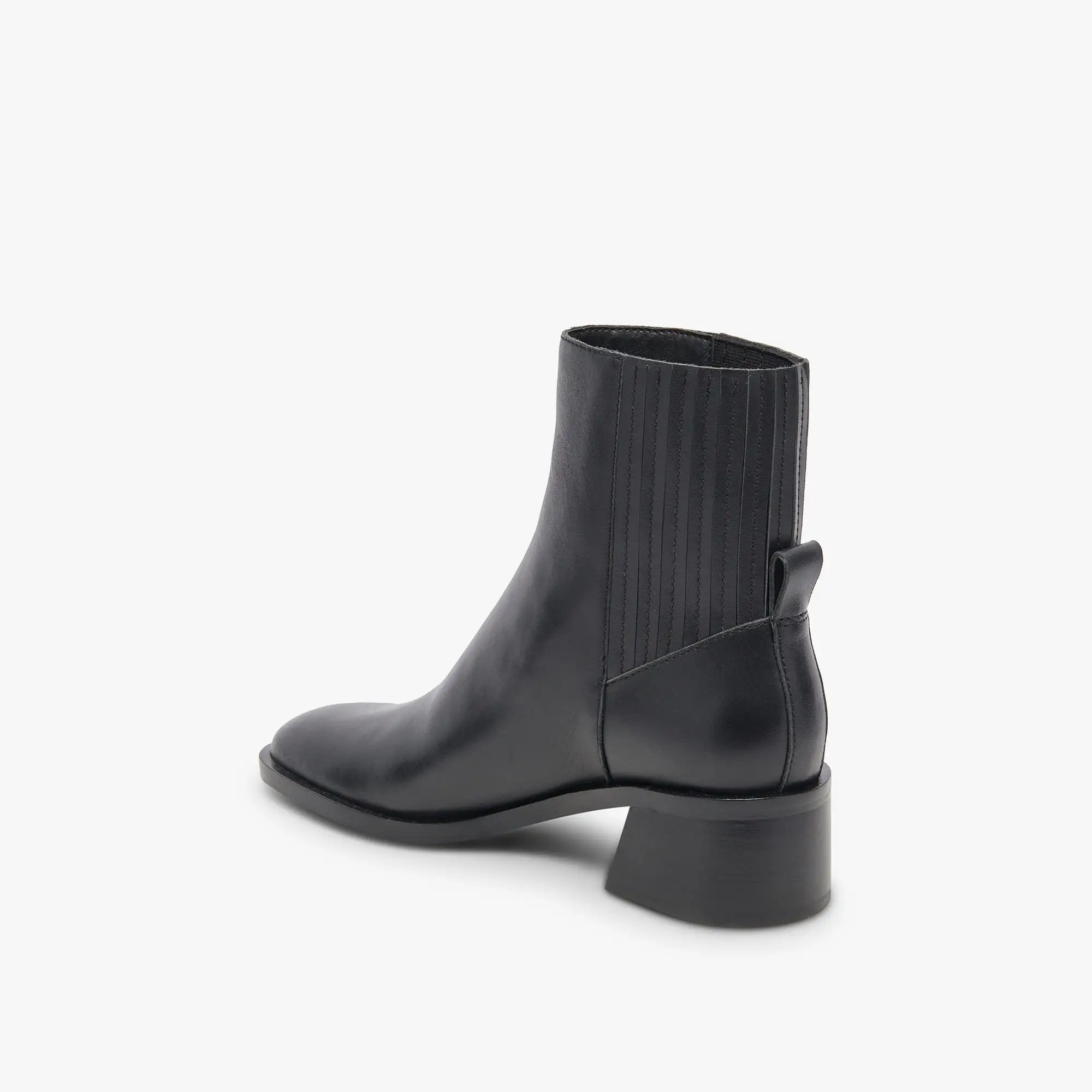 LINNY H2O WIDE BOOTS BLACK LEATHER - re:vita