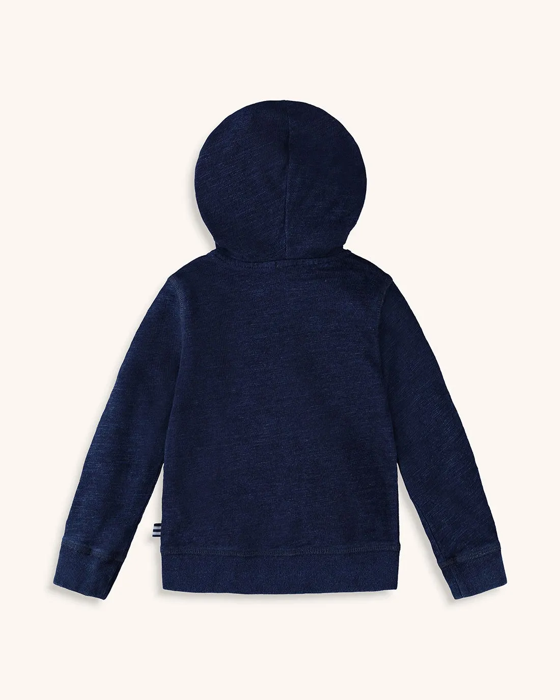 Little Boy Double Knit Indigo Hoodie