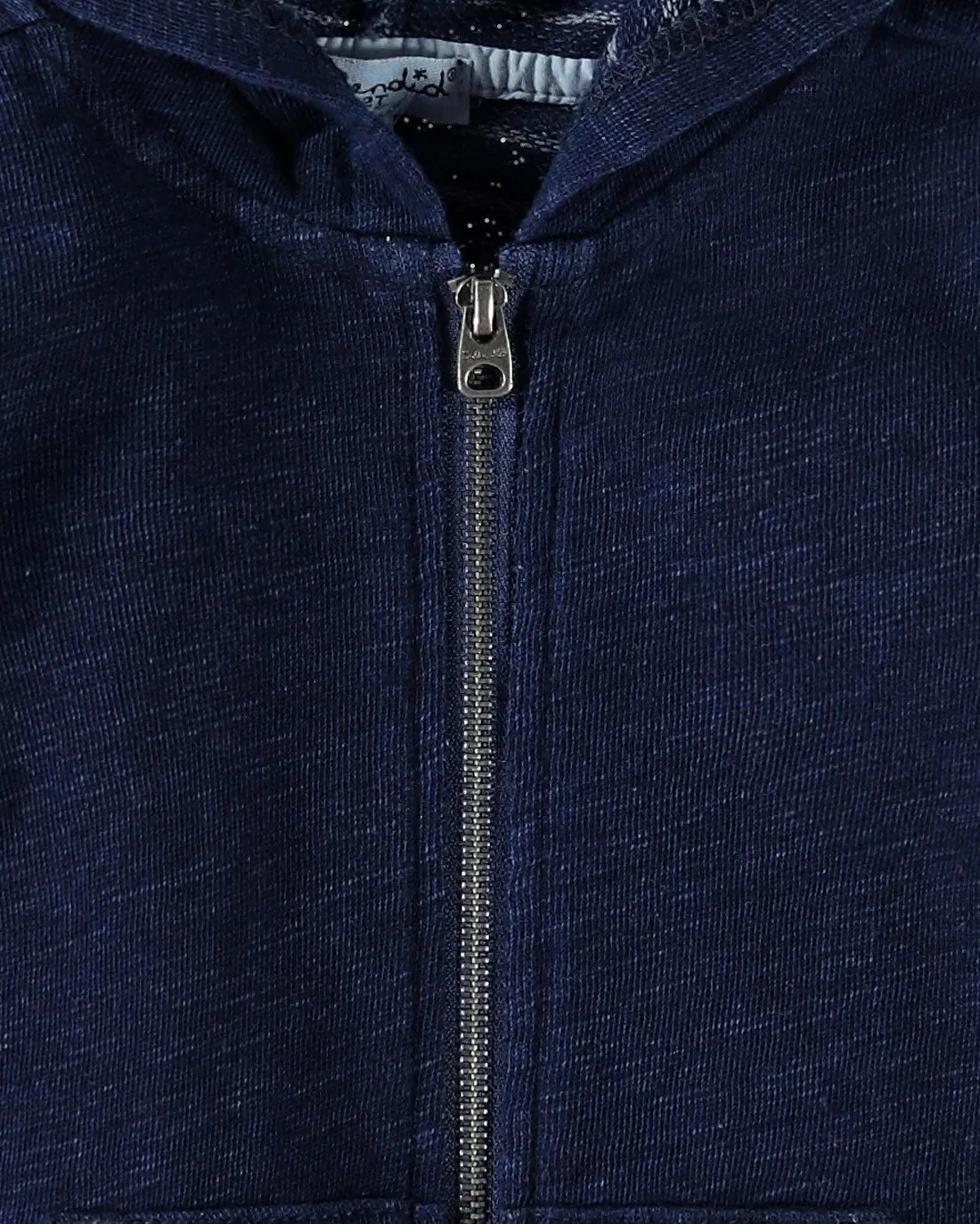 Little Boy Double Knit Indigo Hoodie